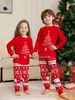 Familie Passende Outfits 2024 Weihnachten Pyjamas Baby Mutter Kinder Tochter Mama Set Weihnachten Pjs Langarm Nachtwäsche 231213