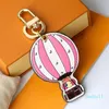 Keychains Keychains Lanyards Designers keychains with box luxurys keychain leather cartoon air balloon fashion casual style key chain