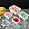 Kühlschrank-Aufbewahrungsbox, Kühlschrank-Organizer, Frischgemüse-Obst-Boxen, Abflusskorb, Behälter, Speisekammer, Küche 231226