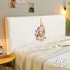 BEDSPRODE Elastic Bed Headboard Cover Cotton All-Inclusive Bed Head Cover Liten Fresh Flower Printed Bedside Slipcover Universal 1.2-2.2m 231214