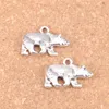 34pcs Antigo Bronze prateado urso urso California State Bandle Charms pendente Diy Colar Bracelet Bangletings 24 15mm2138