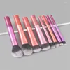 Pinceaux de maquillage pinceau de haute qualité 8 pièces ensemble de tubes longs multicolores Blush fond de teint