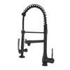 Kitchen Faucets Black Paint Pull Faucet Rotating Dual Purpose Vegetable Basin Sink And Cold