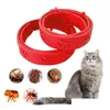 Dog Collars Leashes Pet Cat Collar Anti Flea Mite Lice Insecticide Mosquito Outdoor Adjustable Long Term Protection Accessories 23 Dh5Vm