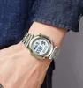 Orologi da polso SKMEI moda acciaio pieno musulmano Azan orologio digitale uomo retroilluminazione impermeabile Hijri orologio da polso islamico preghiera Qibla bussola allarme 231213