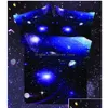 Ensembles de literie Hipster Galaxy 3D Set Univers Outer Space Thème Imprimer Linge de lit Couette Er Taie d'oreiller Bedclothes70 Lj200819 Drop Deliv Dh2Ww