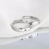 Wedding Rings S925 Sterling Silver Couple Ring A Pair of Male and Female Student Plain Ring Rings for Valentine's Day Gift Handicrafts 231214