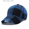 Casquettes de Baseball CLIMAT Mode Plaid Casquette de Baseball Femmes Plaid Chapeau Casquette Chèques Coton Pas de Chapeau Casquettes Classique Chèques Casquette Chapeau pour Hommes Femmes YQ231214