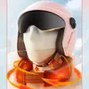 Casques de ski Open Face Motorcycle 34 Visières à double lentille Casque de sécurité pour scooter de vélo électrique à la mode pour hommes et femmes 231213