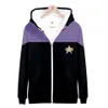 HODEIES للرجال SWESSSHIRTS HOT MOVIE Star Trek Hoodies 3D Swefshirts Zipper Long Sleeve Complet