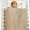 Couvertures Swaddle Wrap Né Naissance Tricoté Tissu Mutiple Poussette Couverture Enfants Literie Feuille Bébé Serviette De Bain Berceau Chambre Jette