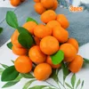 Dekorativa blommor 3st mini Artificial Oranges Kitchen Restaurant Food Display Fake Fruit Home Party Decor Pography Props
