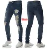 Men's Jeans Mens Solid Color Distressed Biker Cool Fashion Slim Ripped Washed Pencil Pants Men Jean Male High Streeteo8mm59c