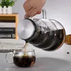 Kahve Potları Kahve Soğuk Brew Buzlu Espresso Maker Çay Tenceresi Ölçekli Yüksek Borosilikat Cam Isıtmalı Paslanmaz Çelik Filtre Ket Işı Barista Kupası 231213