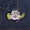 Broches de Anime japonés, Pin esmaltado duro, colección de personajes de Manga, solapa, insignias para mochila, regalos de joyería, recuerdo para fanáticos para amigos