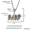 Nom personnalisé A-Z lettres pendentif collier Colorf arc-en-ciel double couche pierres charme cursif avec M 24 pouces corde goutte D Dhptq