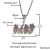 펜던트 목걸이 사용자 정의 이름 A- Z 글자 펜던트 목걸이 컬러프 무지개 더블 레이어 돌 M 24inch 로프 드롭 D DHPTQ와의 필기체 매력