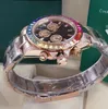 Nyaste produkter 40mm högkvalitativa män automatiska mekaniska klockor Diamond Watches Men rostfritt stål fällbara spänne sportvattentäta modevakor