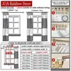 カーテンジャパンスタイルリビングルーム用の太い薄手のカーテン窓用セミツルカーティ