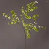 装飾的な花150cm 6pcs人工植物フェイクベルリーフobranchesマルチペタルリーフ偽草原支店の装飾