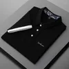 Polo da uomo manica corta abbigliamento estivo cotone slim fit tendenza business casual colletto rovesciato t-shirt polo traspirante