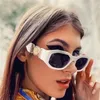 Sonnenbrille Weiß Kleine Quadratische Frauen Vintage Cat Eye Marke Designer Grüne Rechteck Männer Dekorieren Gläser Shades Gafas De SolSunglas265n