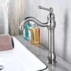 Kitchen Faucets Basin Faucet Antique Brass Black Chrome Deck Mounted Tap And Cold Mixer Water Sink Tall