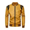 Мужские куртки 2023, бейсбольная куртка из искусственной кожи, мотоциклетные флисовые пальто, модная свободная верхняя одежда одного цвета, мужская повседневная одежда