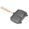 Pans Double Sided Pan Frying Fast Heat Conduction Evenly Heated Detachable With Hook For Steak Egg