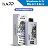 Original HAPP BAR 14ml Big Capacity E Cigarette 9k 9000 Puffs 500mAh Battery Rechargeable 10 Flavors Good Taste Disposable Vape with LED Screen Fast Delivery