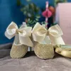 Premiers marcheurs Dollbling né Pographie Bébé Fille Couronne Royale Cadeau Personnalisé Pépinière Déco Bling Rose Chaussures Bandeau Ensemble 231213