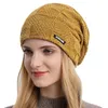 BeanieSkull Caps HT3870 Knitted Hat Women Men Winter Fleece Lined Skullies Beanies Thick Warm Beanie Male Female Slouch 231212