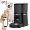 Gamelles pour chiens Mangeoires automatiques pour animaux de compagnie Enregistreur intelligent Contrôle par application Minuterie d'alimentation à distance Alimentation Distributeur de nourriture pour chien et chat avec caméra WiFi HD Pet Bowl 231213