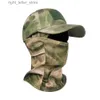 Bollkapslar militär baseball mössor kamouflage taktisk armésoldat bekämpa paintball justerbar sommar snapback sol hattar män kvinnor c0117 yq231214