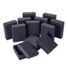 Pandahall 18-24 pcs lot noir carré rectangle bijoux en carton coffrets bague coffrets cadeaux pour emballage de bijoux F80 210713303O