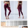 Catsuit Costumes Pantalons de yoga avec mini poches pour femmes Leggings taille haute Entraînement Drop Livraison Vêtements Cosplay Dhicw