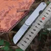 Hochwertiges 8Cr13Mov-Klappmesser, 8Cr13Mov-Damaststahlklinge, TC4-Titanlegierungsgriff, Outdoor-EDC-Gang-Taschenmesser