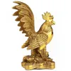 Kaiguang – décoration de poulet en cuivre pur, décoration de poulet du zodiaque, artisanat de maison, coq en cuivre doré, rapport 335O