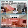 Bewakingscamera's 360 graden wifi panoramic fisheye ip 1080p beveiligingsbescherming slimme ho met nachtzicht