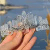 Haarspangen, Luxus-Hexe-Mond-Tiara, Zubehör für Damen, natürliche Kristallkrone, handgefertigt, Haarband, Kopfschmuck, Böhmen, Modeschmuck, Geschenke