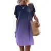 Casual Dresses Womens Summer Short Sleeve T Shirt Dress Slit Beach Mini Tunic Top Petite For Women Long