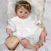 Bonecas 45cm bonito corpo inteiro silicone grapevine prado beibei regenerado menina artesanal realista arte neonatal brinquedo do bebê 231214