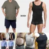 Corps pour hommes Shapers Corps Mentide Shaper Belly Réduire Shapewear Abs Abdomen Slimming Compression Shirts Corset Top Fitness Hide Gynecomastia Souswear 231213