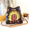 Designer Shoulder bag Sunflower pattern String Handbag Luxury Crossbody Bag high capacity tote bags for women new leather old flower bucket bag