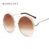 Sonnenbrille Est Fashion Carlina Round Wire-Frame 2021 Vintage Sun Glasses Women Brand Designer MA164322J