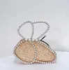 Torby wieczorowe Xiyuan Rhinestone Butterfly Evening Clutch Torba Kobiet Butique Crystal torebki ślubne Kamienie