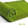 1MX1M 2MX1Mグラスマット緑の人工芝生芝絨毯の偽造芝庭の庭のモスforホームフロアウェディングデコレーション10292878