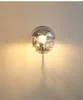 Lampe murale Space Ball Silver Simple Elegant Magic Bean Small Sicrods Lamps Chrome Semi-plated Glass Lights Corridor Bedroom