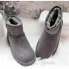 Botas casuais femininas quentes inverno clássico manter quente curto mini bota de neve marca feminina popular botas de couro genuíno moda botas de neve femininas
