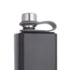 Hip Flasks Stainless Steel 7oz Pocket Flask Drink Alcohol Whiskey Russian Liquor Pot Black Painted Wine Bottle As Gift 231213